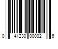 Barcode Image for UPC code 041230000026