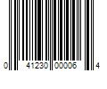 Barcode Image for UPC code 041230000064