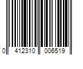 Barcode Image for UPC code 0412310006519