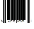 Barcode Image for UPC code 041233000061