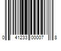 Barcode Image for UPC code 041233000078