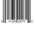 Barcode Image for UPC code 041235000700