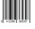 Barcode Image for UPC code 0412356365397