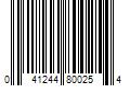 Barcode Image for UPC code 041244800254