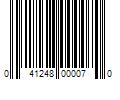 Barcode Image for UPC code 041248000070