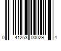 Barcode Image for UPC code 041253000294