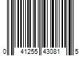 Barcode Image for UPC code 041255430815