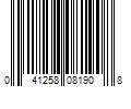 Barcode Image for UPC code 041258081908