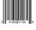 Barcode Image for UPC code 041260011825