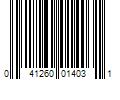 Barcode Image for UPC code 041260014031