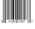 Barcode Image for UPC code 041260018077