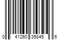 Barcode Image for UPC code 041260358456