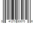 Barcode Image for UPC code 041270830706