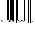 Barcode Image for UPC code 041271000054