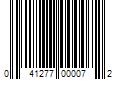 Barcode Image for UPC code 041277000072