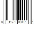 Barcode Image for UPC code 041278000071