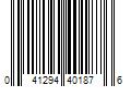 Barcode Image for UPC code 041294401876