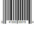 Barcode Image for UPC code 041300000154