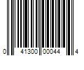 Barcode Image for UPC code 041300000444