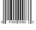 Barcode Image for UPC code 041300000833