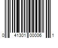 Barcode Image for UPC code 041301000061