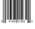 Barcode Image for UPC code 041303019320