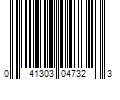 Barcode Image for UPC code 041303047323