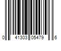 Barcode Image for UPC code 041303054796