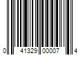 Barcode Image for UPC code 041329000074