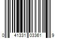 Barcode Image for UPC code 041331033619