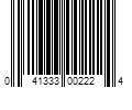 Barcode Image for UPC code 041333002224