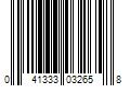 Barcode Image for UPC code 041333032658