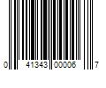 Barcode Image for UPC code 041343000067