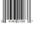 Barcode Image for UPC code 041343010837