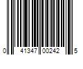 Barcode Image for UPC code 041347002425