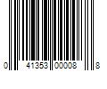 Barcode Image for UPC code 041353000088