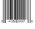 Barcode Image for UPC code 041358000076