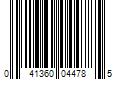 Barcode Image for UPC code 041360044785