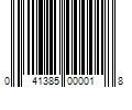 Barcode Image for UPC code 041385000018