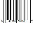 Barcode Image for UPC code 041390001017