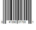 Barcode Image for UPC code 041390017001