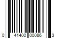 Barcode Image for UPC code 041400000863