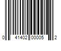 Barcode Image for UPC code 041402000052