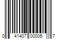 Barcode Image for UPC code 041407000057