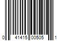 Barcode Image for UPC code 041415005051