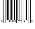 Barcode Image for UPC code 041415071148