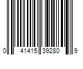 Barcode Image for UPC code 041415392809