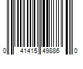 Barcode Image for UPC code 041415498860