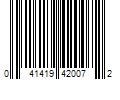 Barcode Image for UPC code 041419420072