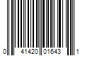 Barcode Image for UPC code 041420016431